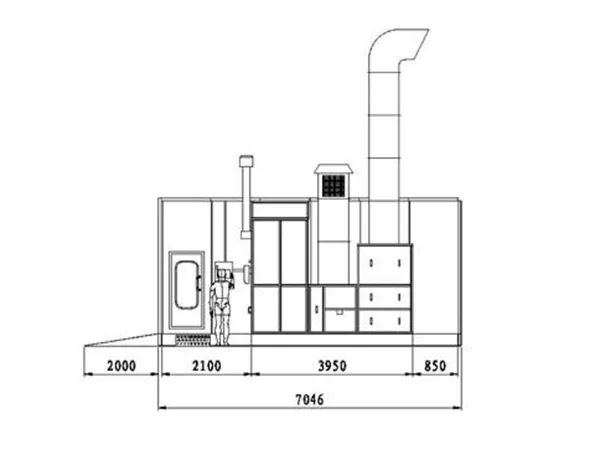 Окрасочно-сушильная камера BZB-8400