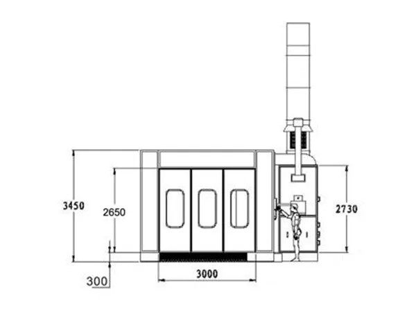 Окрасочно-сушильная камера BZB-8400