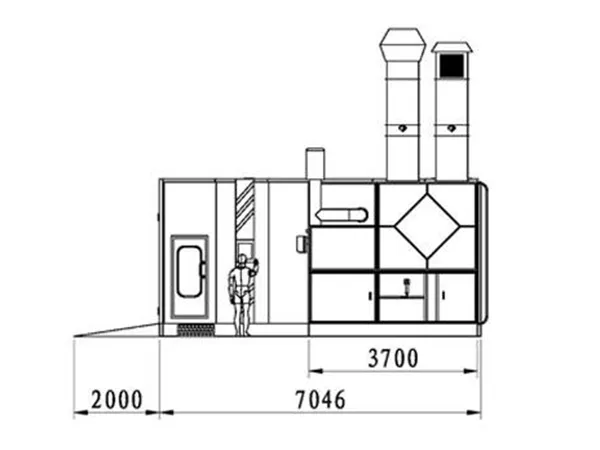 Окрасочно-сушильная камера BZB-8600