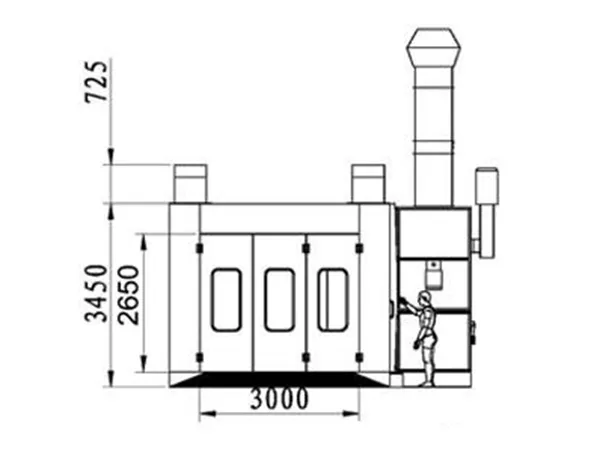 Окрасочно-сушильная камера BZB-8600